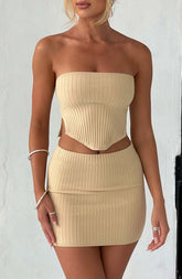 Jaz Top - Beige Tops XS Babyboo Fashion Premium Exclusive Design